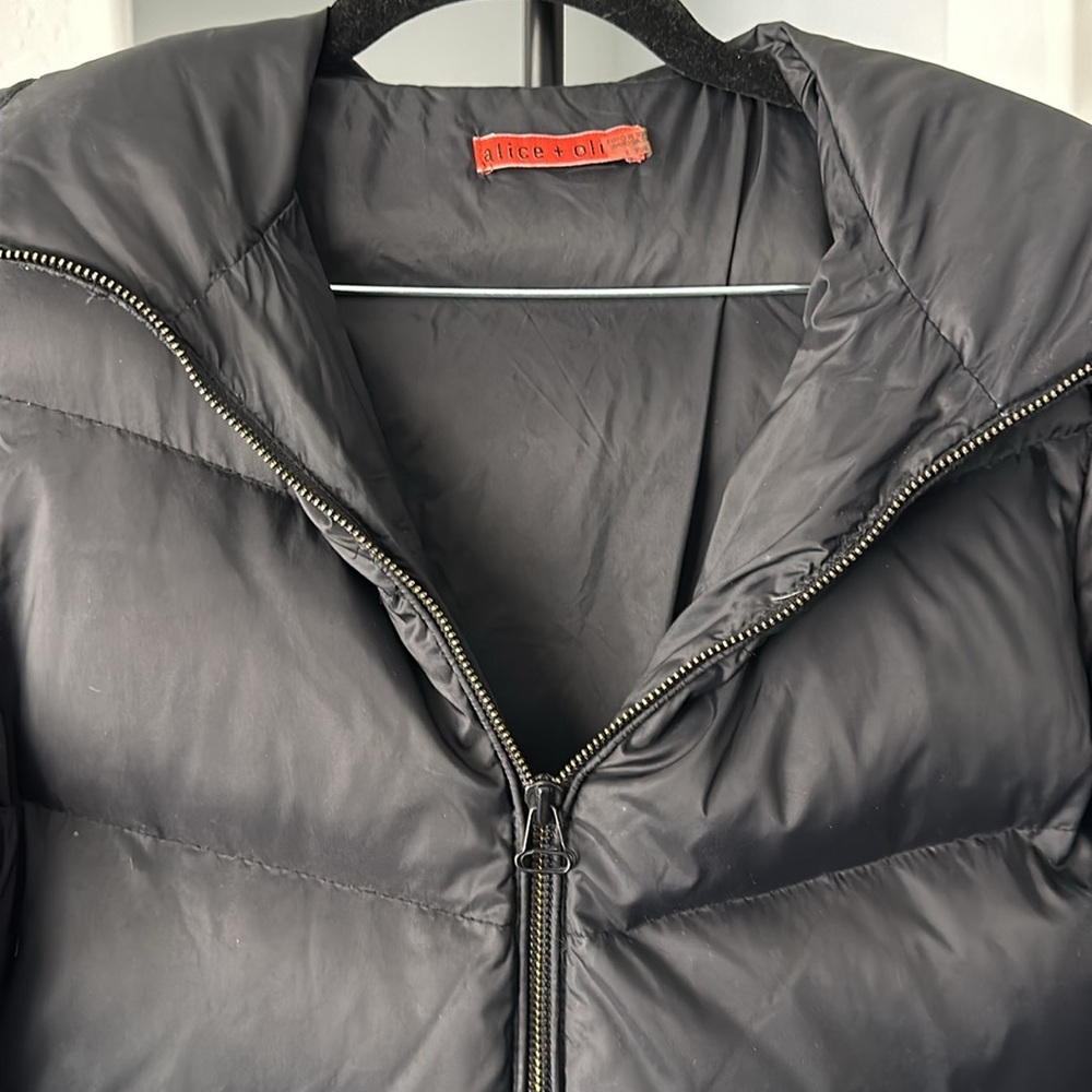 Alice + Olivia Black Puffer Jacket - Picture 16 of 16